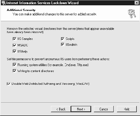    Microsoft IIS Lockdown Tool